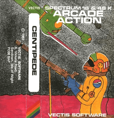 Centipede box art for ZX Spectrum